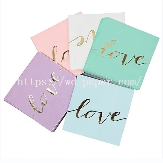 2-custom printed dinner napkins